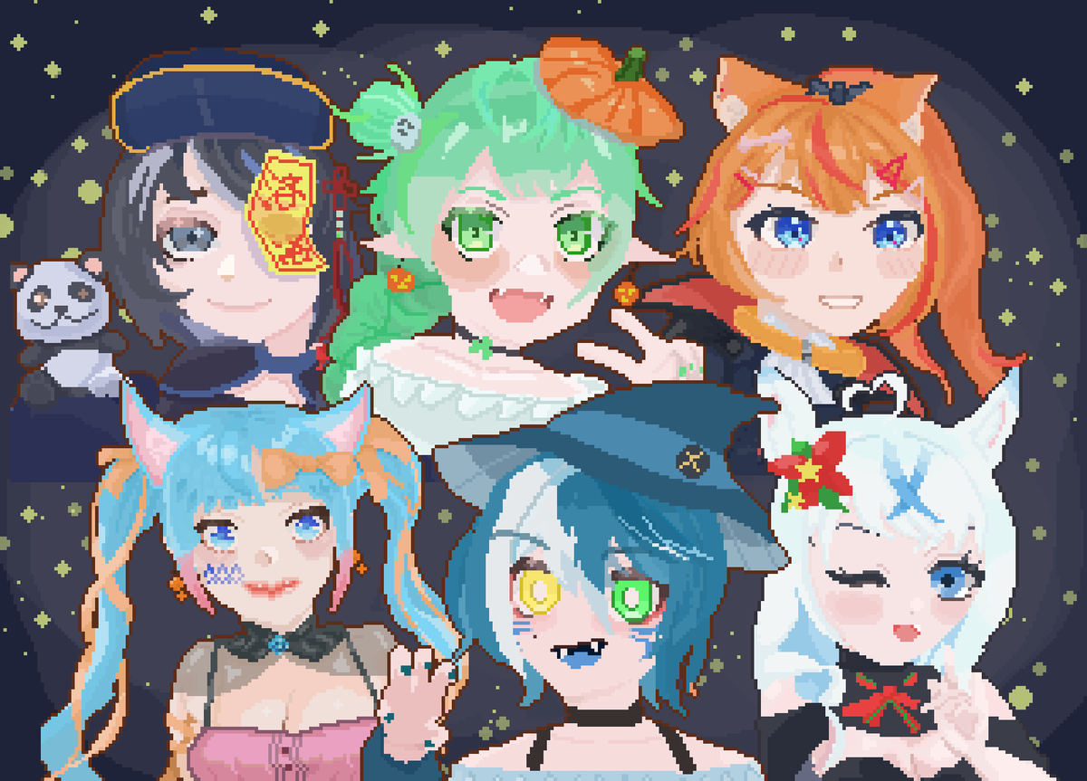 連動的小圖從萬聖畫到聖誕節終於畫完了
拼起來也蠻壯觀的www
這邊也祝大家聖誕節快樂!
要準備好聖誕小餅乾喔
我家卯月晚上會去吃😋