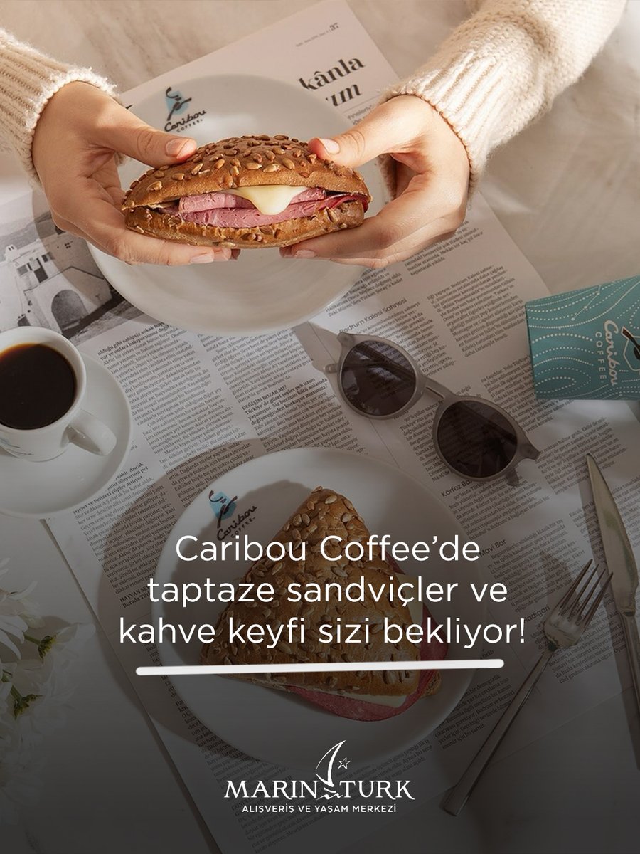 Caribou Coffee’de taptaze sandviçler ve mis kokulu kahve keyfi sizi bekliyor! ☕🥪
MarinTurk AVM’de gününüze lezzetli bir mola verin.

#MarinTurkAVM #marinturkteyiz #reklam