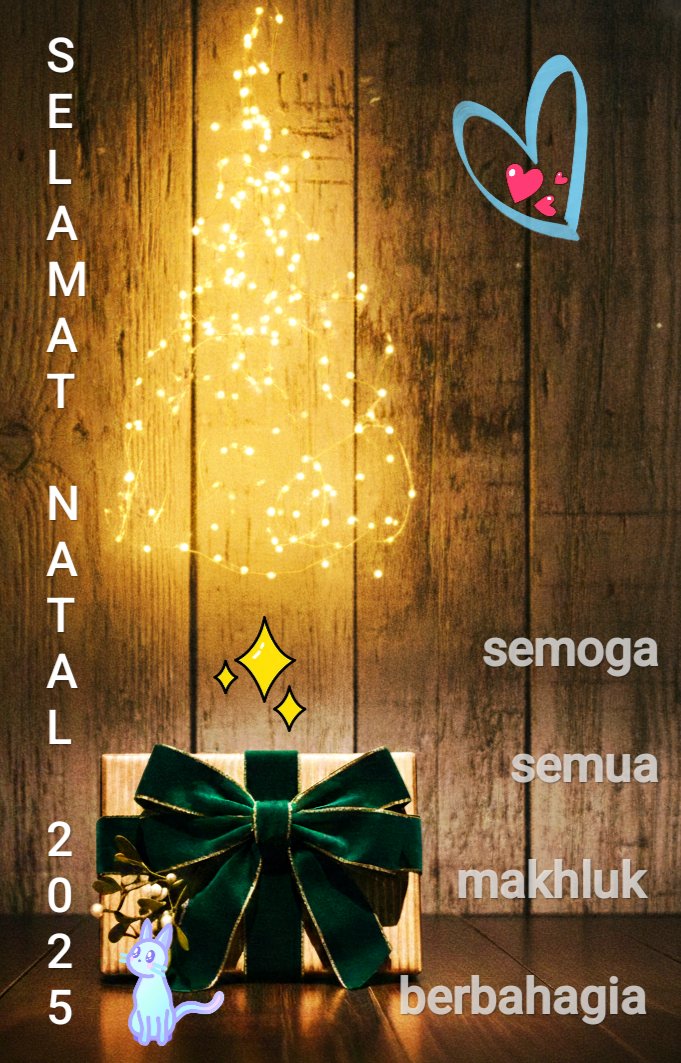 Untuk sobat Kristiani, Selamat Natal 
🎄🎁🎉