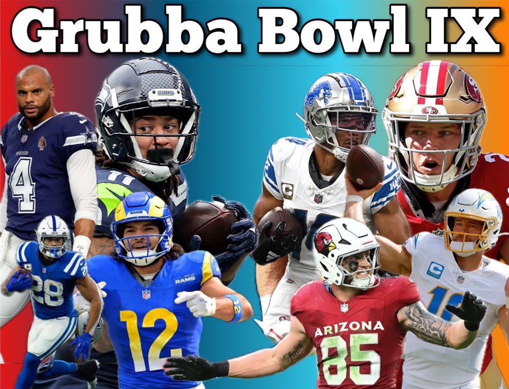 GrubbaMus's tweet photo. The stage is set

The Grubba Bowl IX kicks off on this beautiful Grubbmas day https://t.co/NRxTyhAv6L