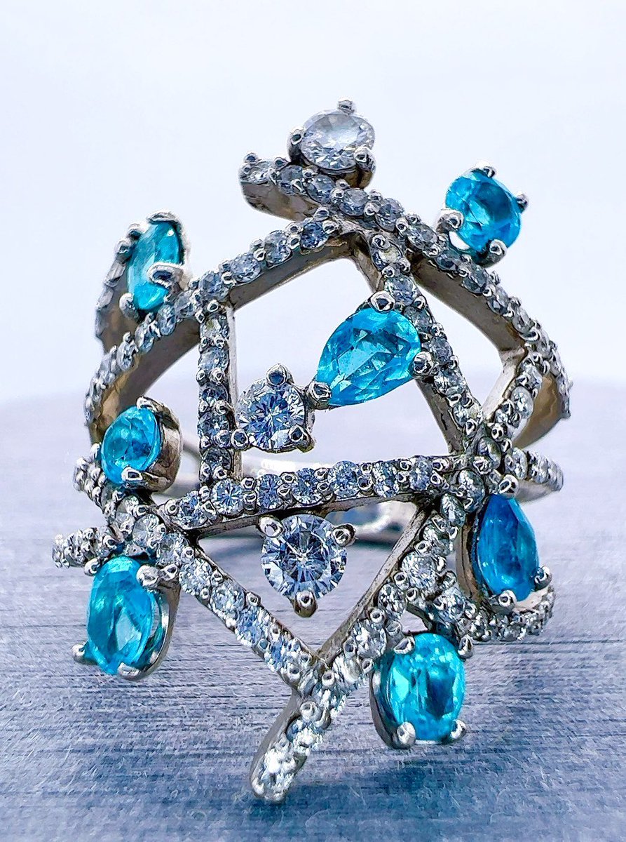 14kgf ナナイロ宝石のもさもさチャーム◝✩1 Zoë Chicco 14k Gold Prong Turquoise & Pavé Diamond Open Ring – ZOË