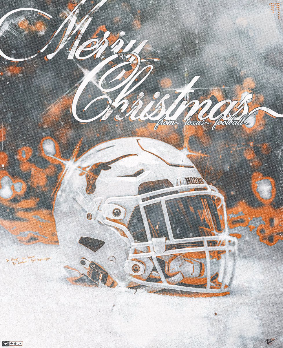 TexasFootball's tweet image. Merry Christmas, Longhorns 🤘🎄