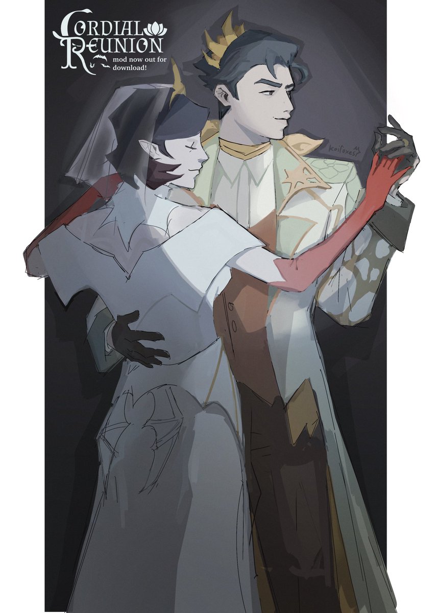 koifoxes's tweet image. merry christmas… and congratulations to pocket and mina once more on their marriage!

created together by @lusaly_ and me, sound by @gemu__gemu, and modelled by @gigwhat7. so proud to finally announce cordial reunion! 

link in reply ! #batcase #deadlock