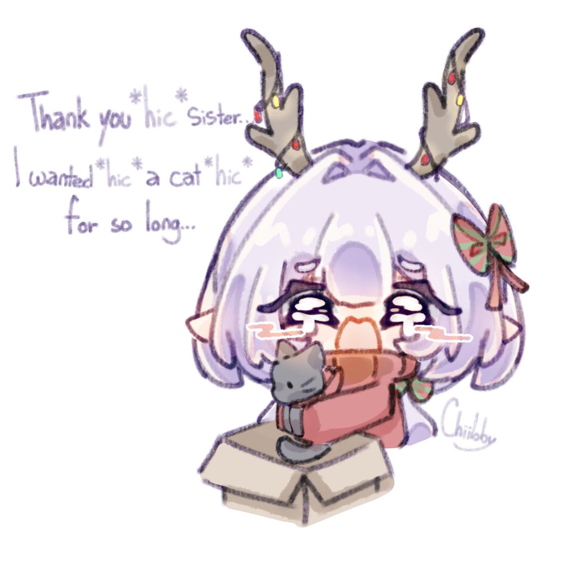 chiiloby's tweet image. a scrapped christmas art but I'll still post it  #Castorice