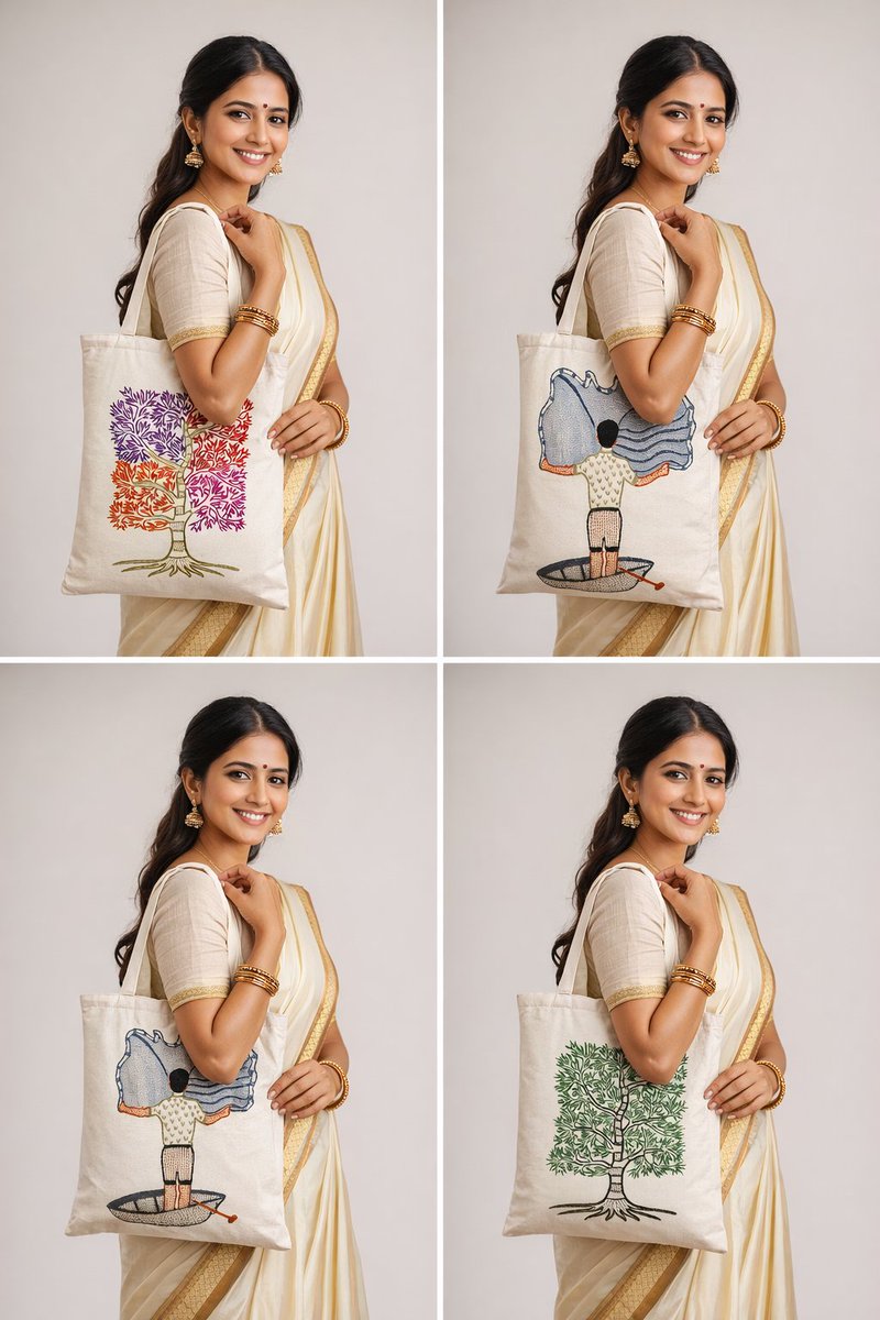 Ahambhumika's tweet photo. Support our women artisans by choosing hand-embroidered cushion covers, tote bags & zipper purses—crafted with care, made to last.
Your purchase helps them earn a dignified livelihood.
👉 Visit our website (link in bio) and make a difference today.
#HandcraftedWithLove https://t.co/FD3C6iTwFa