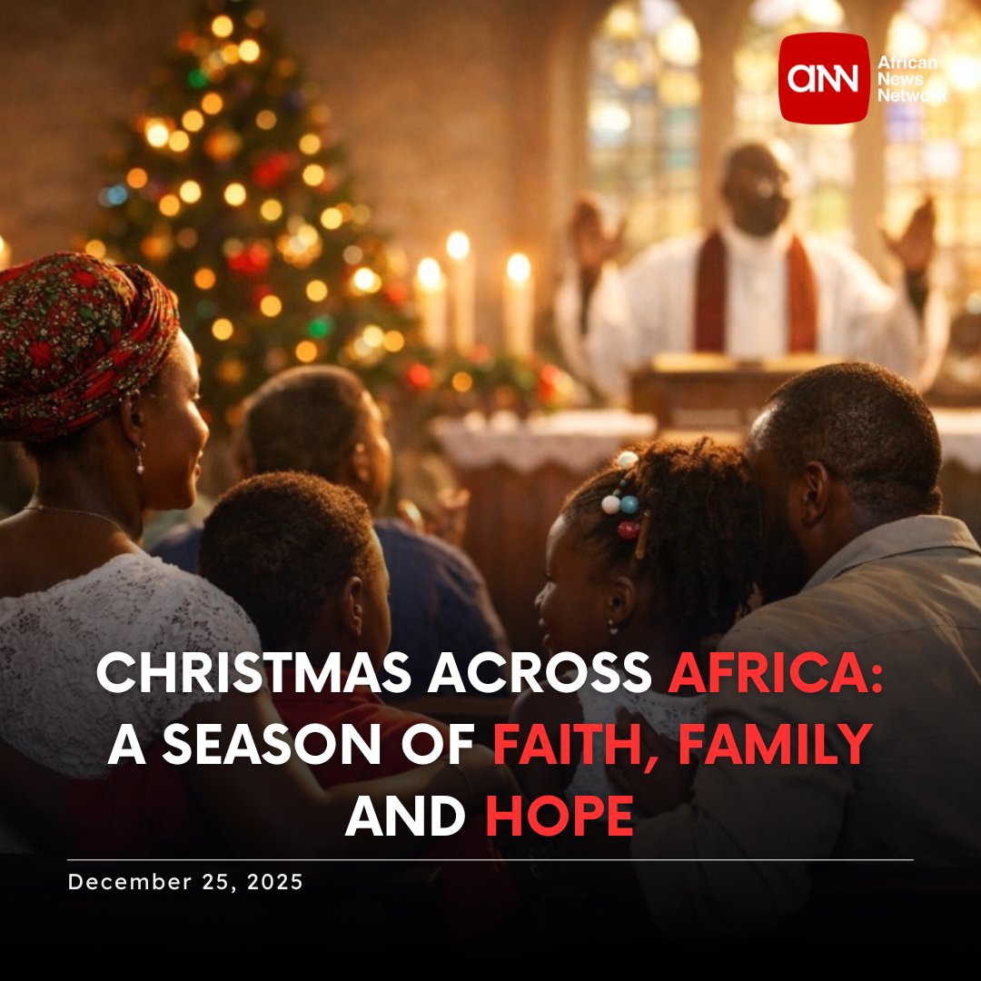 africannewsnet's tweet photo. Today, millions across Africa and the world mark Christmas - a day that speaks to faith, sacrifice, unity and renewed hope. From bustling cities to rural communities, families gather, churches sing, and hearts reflect on peace, compassion and goodwill.

As the continent faces economic challenges, conflicts and transitions, Christmas stands as a reminder that hope is born even in difficult times - and that unity remains Africa’s greatest strength.

ANN wishes its readers a peaceful, joyful and meaningful Christmas.