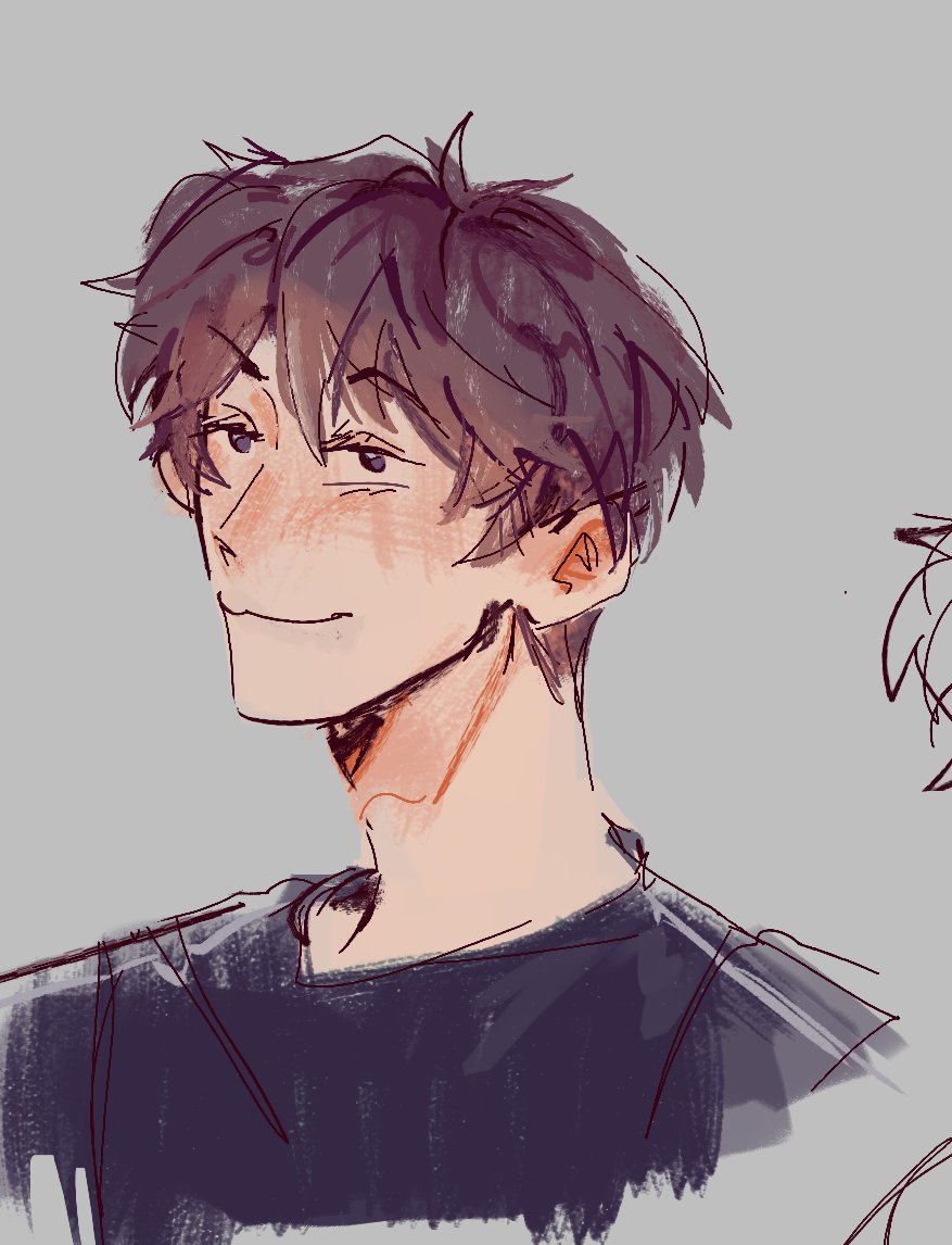 MokadaDani's tweet image. hes looking where his other brain cell is #kageyamatobio #Haikyuu