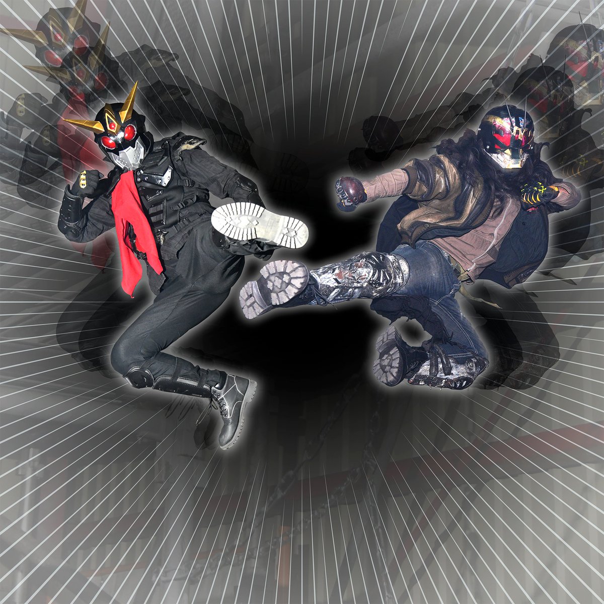 お前らのキックを見せてくれ 「ライダァ…ダブルキック！！！」