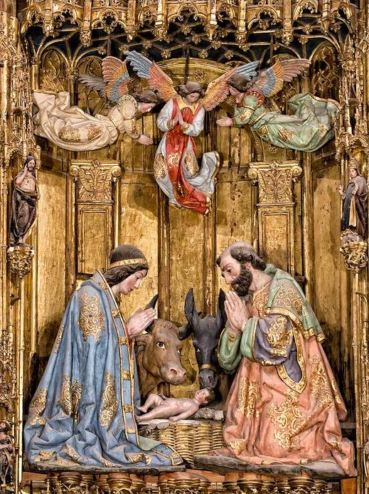 MiguelCalabria3's tweet image. De repente apareció una multitud de ángeles del cielo, que alababan a Dios y decían:
«Gloria a Dios en las alturas,
 y en la tierra paz a los que gozan de su buena voluntad».
-Lucas 2:13-14

🎨La Navidad,
Madera policromada
Felipe Vigarny,1475-1542
Altar, Catedral #Toledo
Click👇