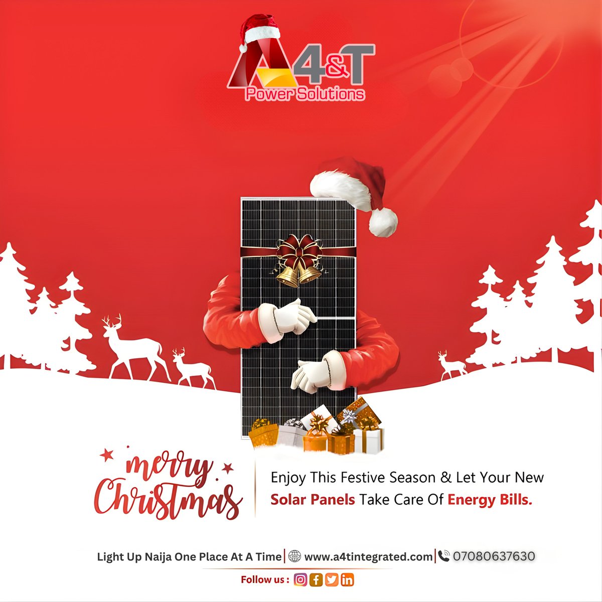 Wishing you a bright and joyful Christmas filled with peace, warmth, and light.
From all of us at A4&amp;T Power Solutions, Merry Christmas! ✨🎁