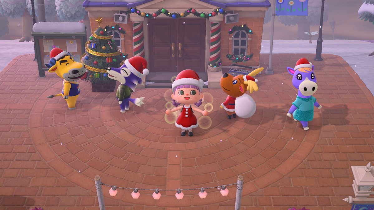 Merry Christmas from my Animal crossing island too~ It was super cozy uwu