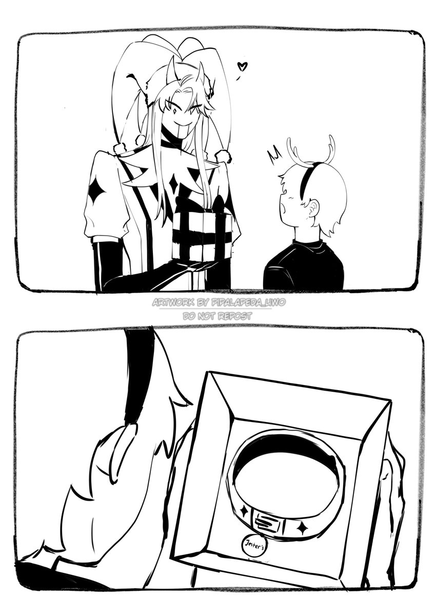 pipalapeda_UwO's tweet image. I've been feeling sick these past few days, but i didn't want to miss christmas. So here's a silly little comic. Merry christmas everyone ⛄️🎄

 #thefreakcircus  #thefreakcircusjester #tfcjester