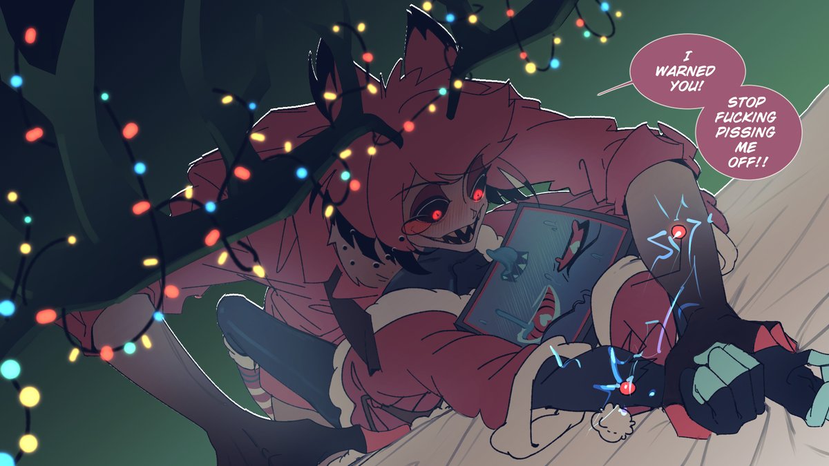 后续：别惹雄鹿（别惹
但这其实还是奖励了谁（。）
#Alvox  
#RadioStatic  
#HazbinHotel