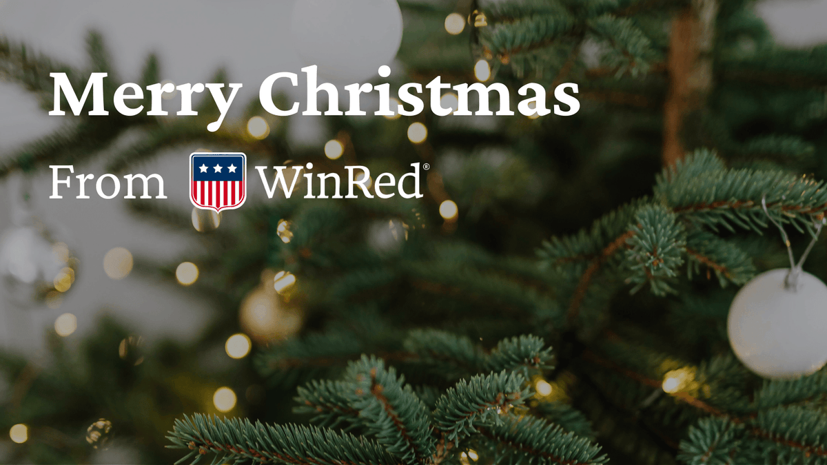 WinRed's tweet image. Merry Christmas from WinRed! 🎄❄️☃️