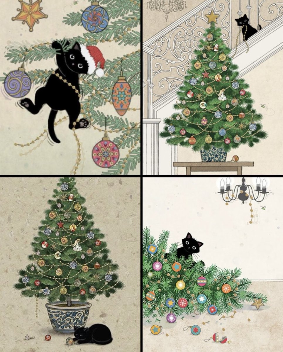 TitaniasRealm's tweet image. Merry Catmass 🐈‍⬛

🎨 Jane Crowther