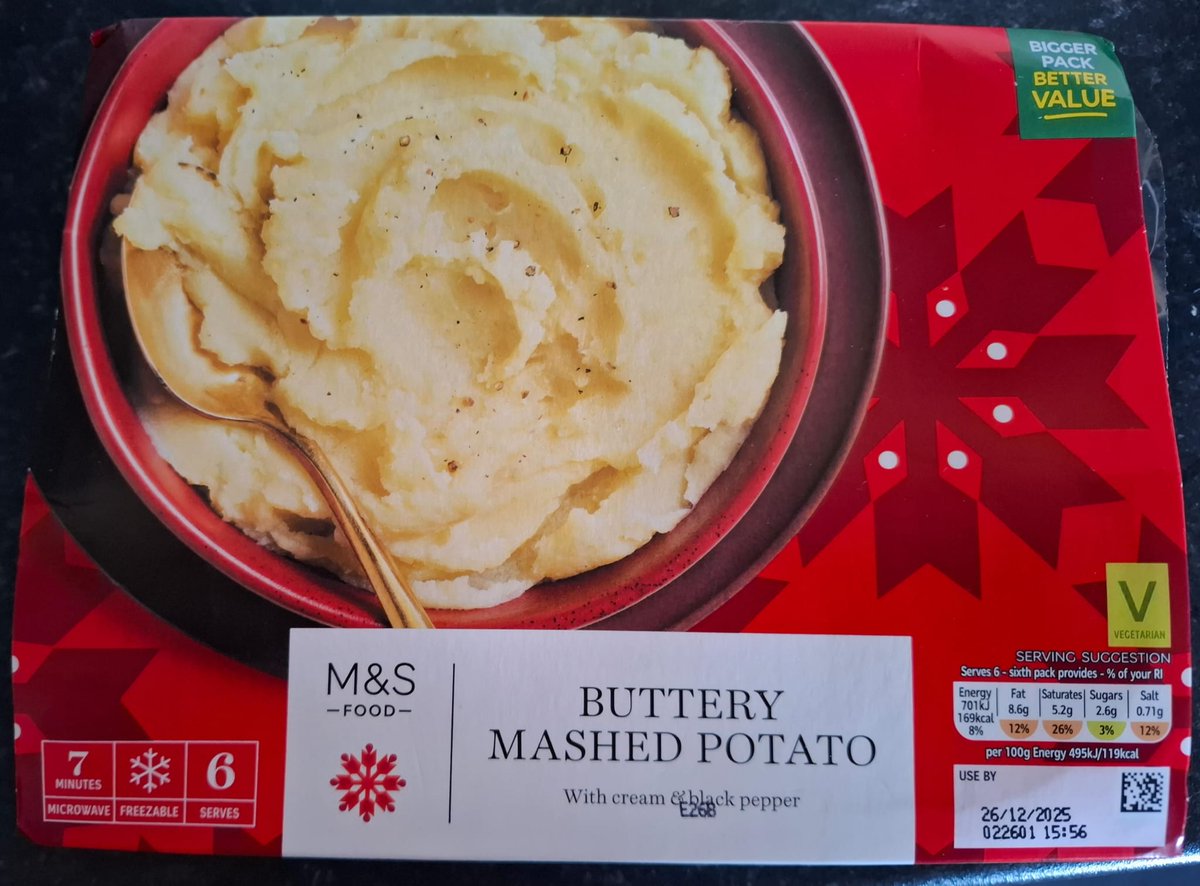 RAROC363's tweet photo. @marksandspencer Mash bought for Christmas day, mouldy. Disappointed. https://t.co/DxHk9PRVTD