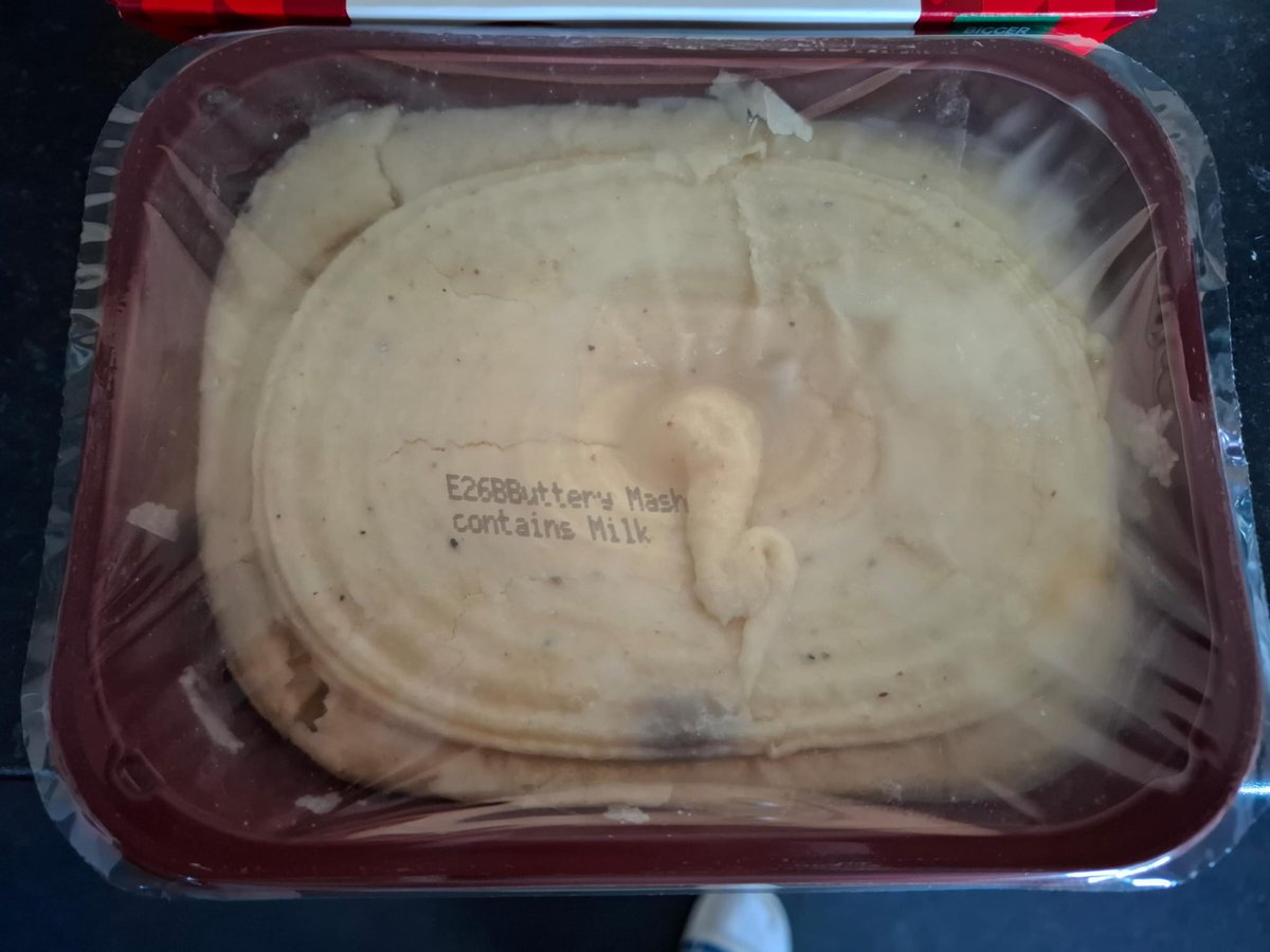 RAROC363's tweet photo. @marksandspencer Mash bought for Christmas day, mouldy. Disappointed. https://t.co/DxHk9PRVTD