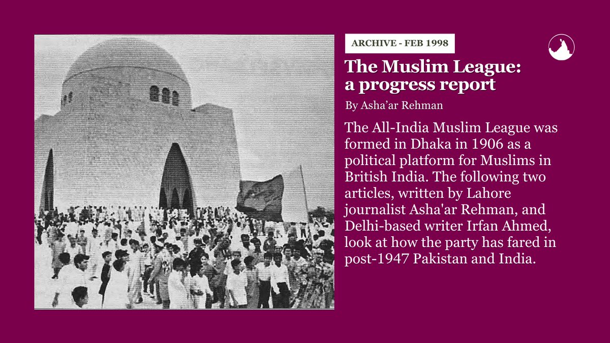 HimalSouthasian's tweet image. (1/2) Revisiting Jinnah through the archives.
A selection of Himal articles that reflect on his political thought, legacy, and the many ways he has been interpreted over time.
#SouthasianHistory #Archives #PoliticalHistory #HimalReads