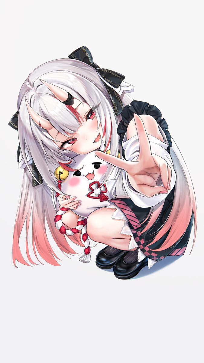 utsusemiSANROKU's tweet image. 🤍❤︎🎀　 #百鬼絵巻