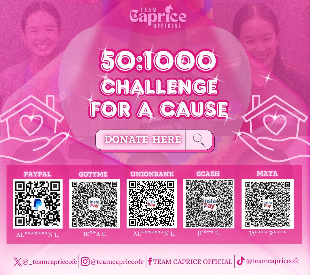 _teamcapriceofc's tweet image. Capricorns! 🩷

We’re starting a 50:1000 Donation Drive — ₱50 from 1,000 hearts, all coming together for Caprice and for a cause that reflects the heart of this fandom.

This drive is about supporting Caprice while also giving back.
✨ 10% of the total donations will go to the…