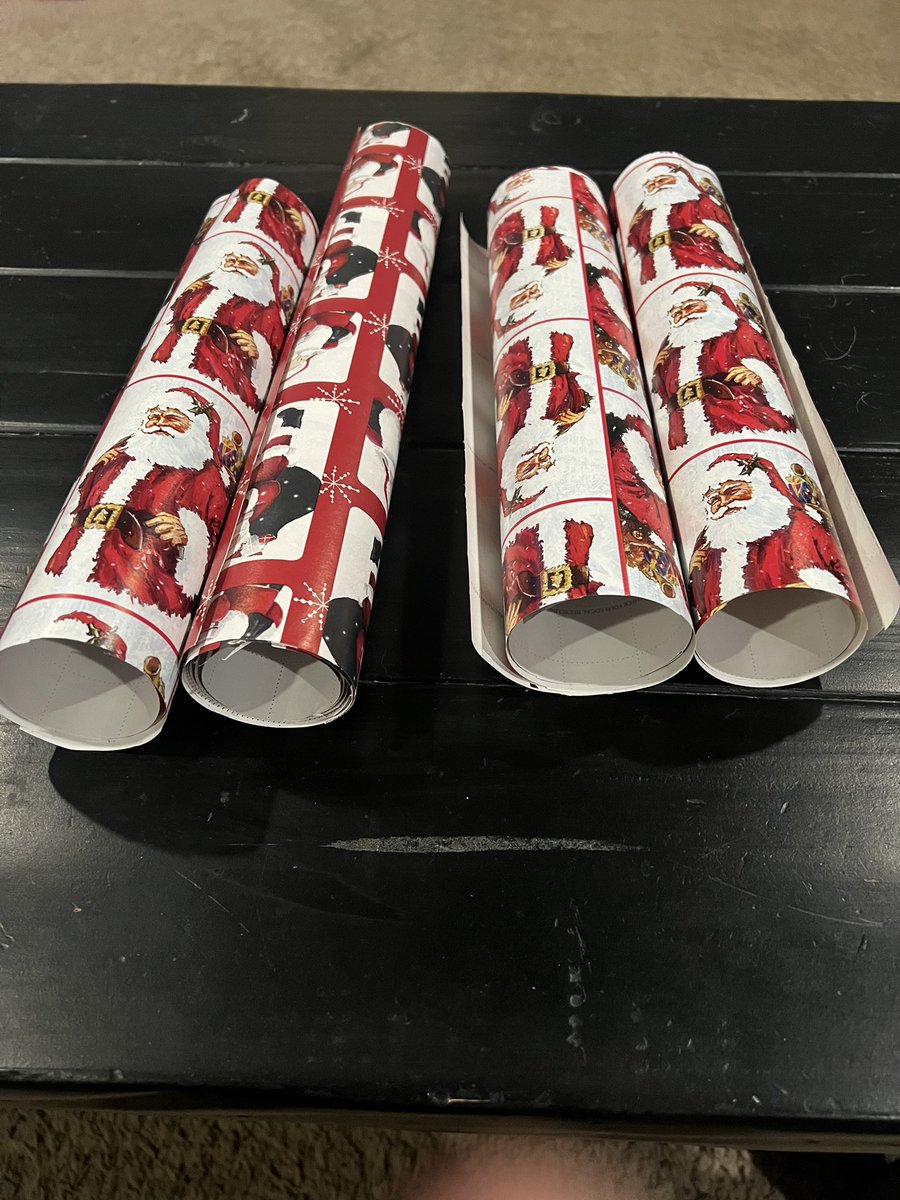 bsmith7718's tweet photo. @jessicahadwin Sooooo…. Banished to the Island of Misfit Wrapping Paper??? https://t.co/eRLb1sIK8i