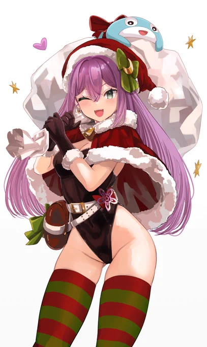 メリークリスマス いつでも元気で可愛いサンタりつきん #リツキあーと
