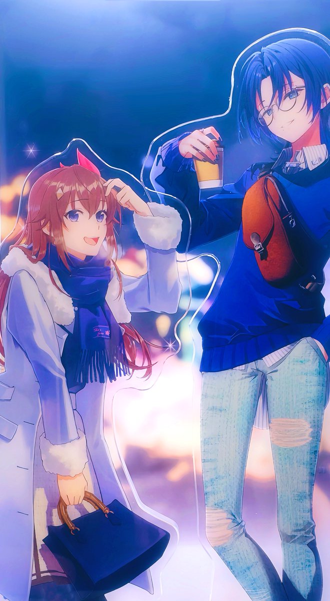 ゆきそら様♡専用ページです♡6月30日♡ Xmasの夜の街で偶然再会した そらちゃんと青くん(๑╹ᆺ╹) #そらArt