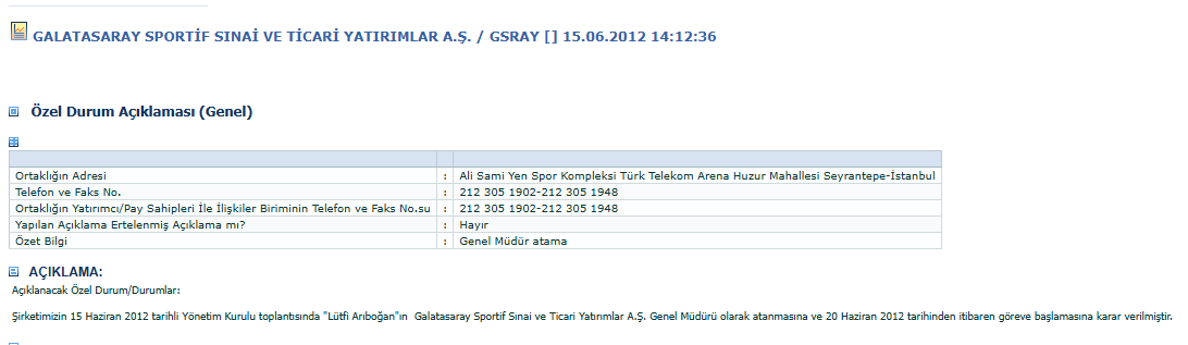 FENERBAHÇELİLER PAYLAŞ PAYLAŞTIR 

Galatasaray'ın Kap bildirimine göre Lütfi Arıboğan Galatasaray Başkan Vekili olduğu dönem Mehmet Baransu ile görüşmüş.

Kap bildirimi 15.06.2013 göreve başlama tarihi iken 06.12.2012 gününe kadar Mehmet Baransu ile 101 HTS kaydı çıkmış