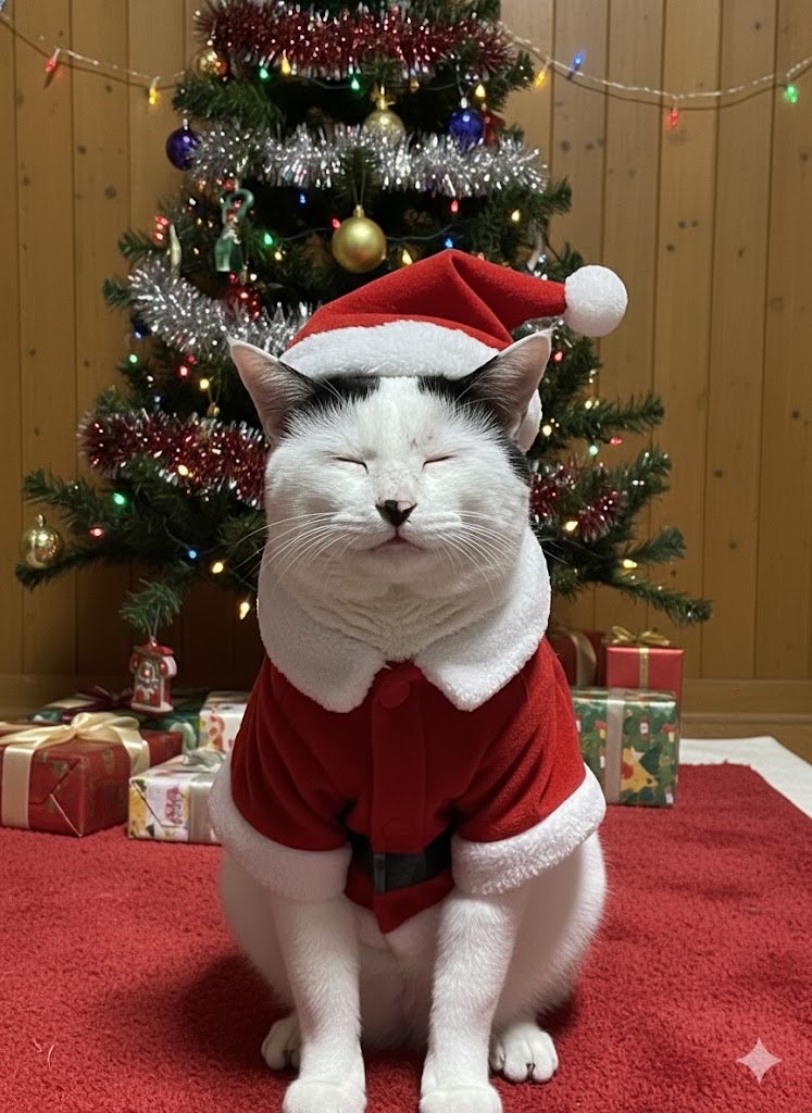 Merry Xmas🎄

＃猫のいる暮らし