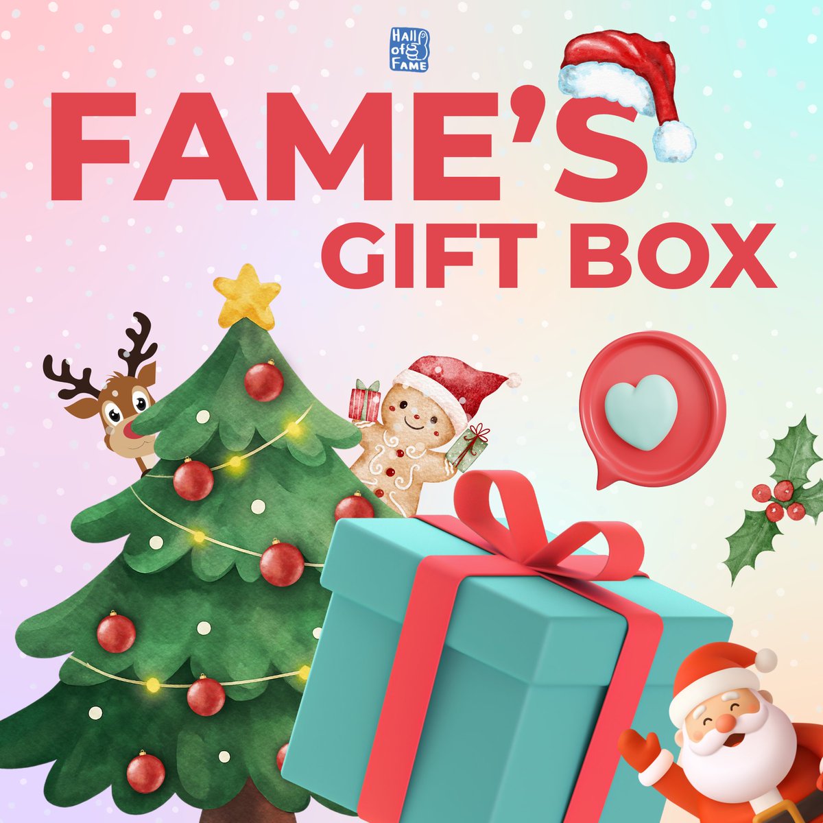 HallOfFameFB's tweet photo. ‧₊˚🎄 𝐅𝐀𝐌𝐄'𝐒 𝐆𝐈𝐅𝐓 𝐁𝐎𝐗  🎁⊹

"ถ้าคุณเป็นซานต้ามอบของขวัญให้เฟมได้ 1 อย่าง คุณจะมอบอะไร และเพราะอะไร? "

📌 กติการ่วมสนุก
1.Repost โพสต์นี้
2.ตอบคำถาม (พิมพ์ข้อความหรือมีรูปประกอบก็ได้)
3.ติด #FameBNK48 #FameQUADLIPS 

🎁 ลุ้นรับของรางวัลที่ได้รับจากเฟมในการประมูล จำนวน 2 รางวัล รางวัลละ 1 คน

1.ภาพ Canvas ที่วาดโดยเฟม + สมุด Note จากเจริญชัยหม้อ���ปลงไฟฟ้า
2. Quadlips Official Merchandise

🗓️ ประกาศรางวัลวันที่ 26/12/68 (22:00)

หมายเหตุ: ผู้โชคดีต้องสามารถรับของรางวัลที่งานจับมือได้
