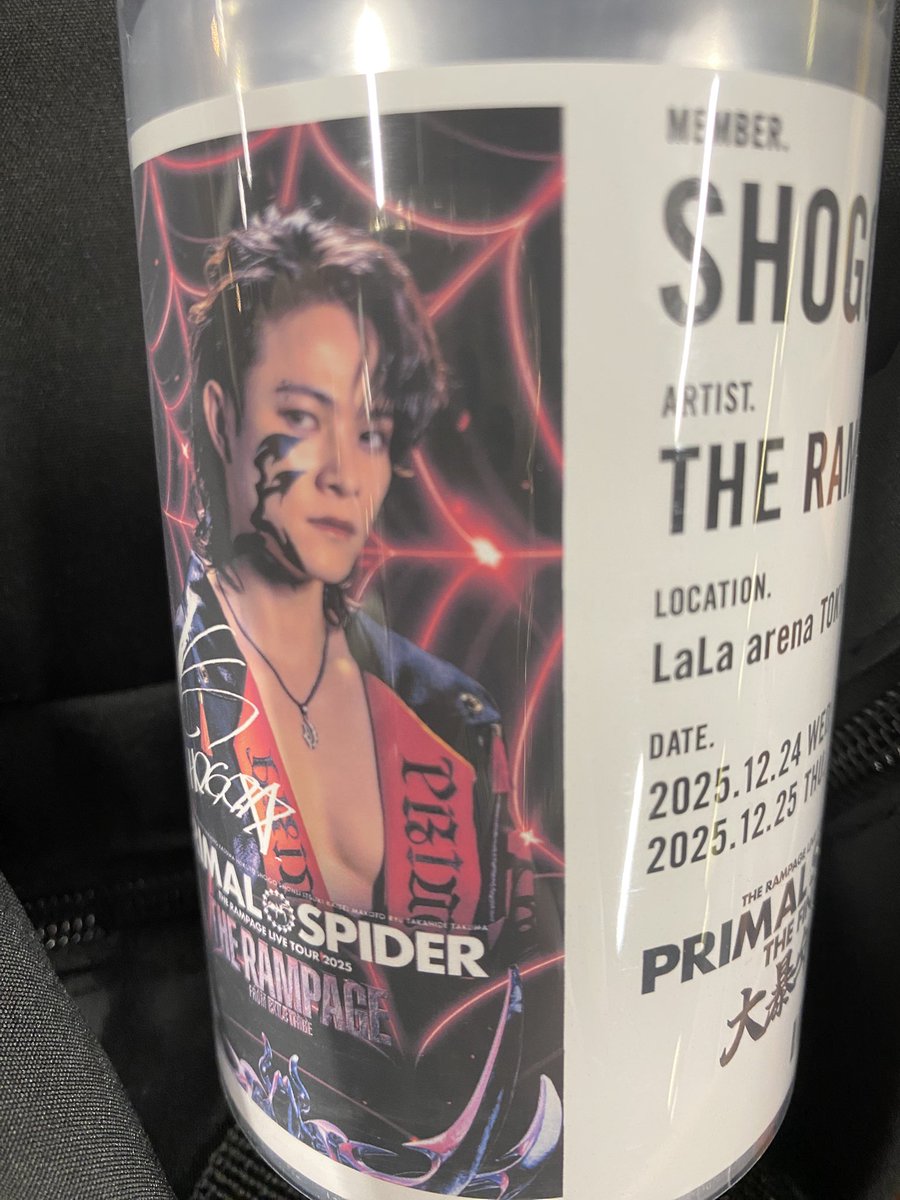 THE RAMPAGE LIVE TOUR 2025 PRIMAL SPIDER ランペ オリジナルラベル缶