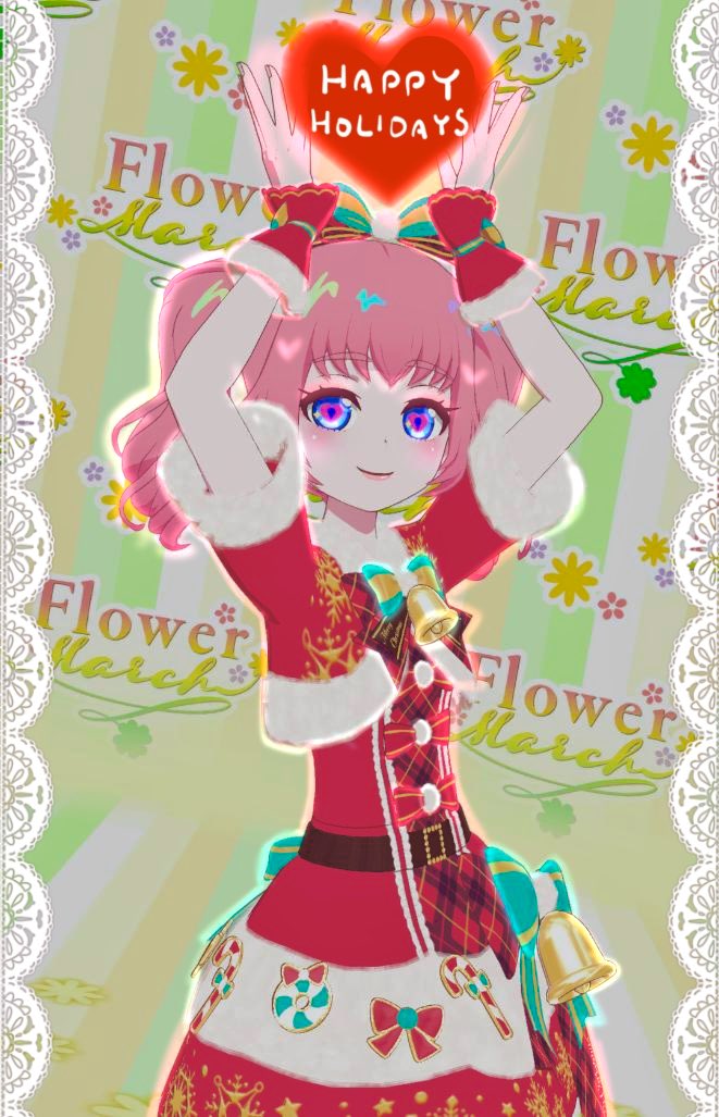 久しぶりに少しだけバースを💖

年末年始って何かと忙しすぎて・・・💦

手の込んだ加工や併せは出来てないですが
クリスマスベルを着せて来ました🔔❤️

（去年のクリスマスベルはピンクだったから
赤じゃなくて水色にすれば良かった🥲）

改めてメリークリスマスですわ〜〜⭐️