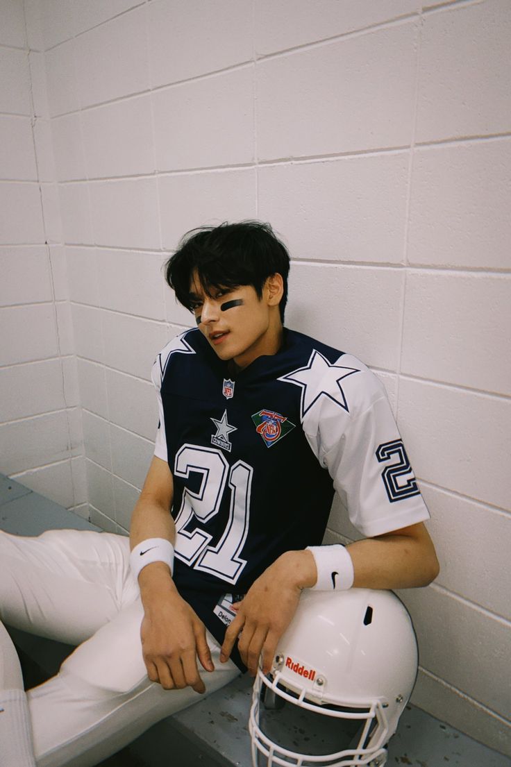 calikyucat's tweet image. The holy trinity of juyeon football player looks