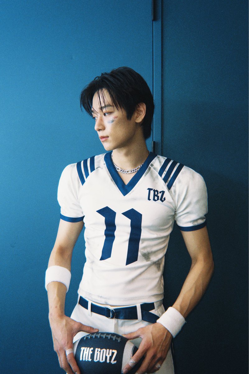 calikyucat's tweet image. The holy trinity of juyeon football player looks