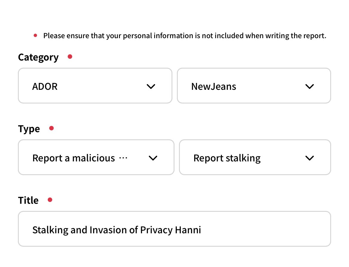 NJZBAM2's tweet image. 🚨Please help protect Hanni🚨

Lee Jin Ho, has been repeatedly sharing Hanni’s location, whereabouts, and speculating about her mental state. This is a serious invasion of privacy and could put her safety at risk.

details below
protect.hybecorp.com