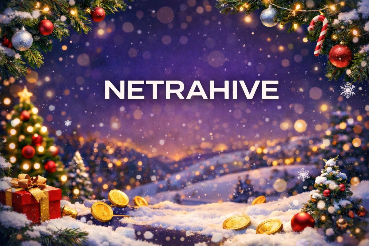 Merry Christmas, #Netrahive fam! 🎄
Wishing you all the best as we continue building and growing together.

#Polygon #Web3 #Blockchain #POL