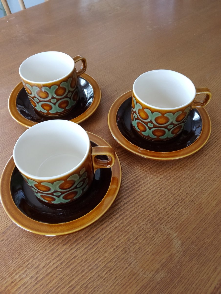 英国ヴィンテージHornsea Bronteカップ&ソーサー、オンラインショップ