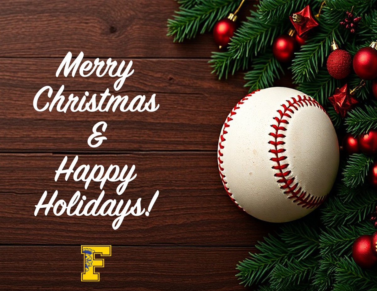 BaseballFindlay's tweet image. Wishing you all a very Merry Christmas and Happy Holidays from FHS Baseball!

#TrojanTrue