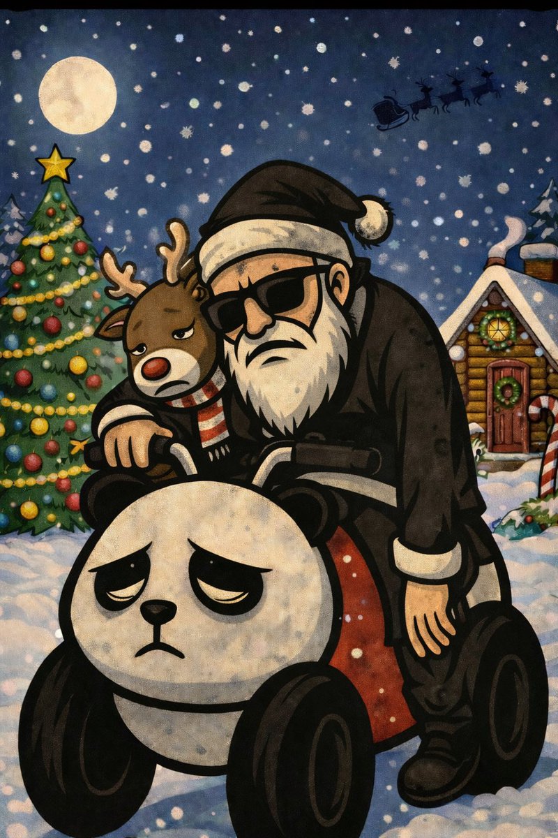 サンタさん サンタさん本番に向けて試運転(笑) 無断転載禁止 Santa's test run for