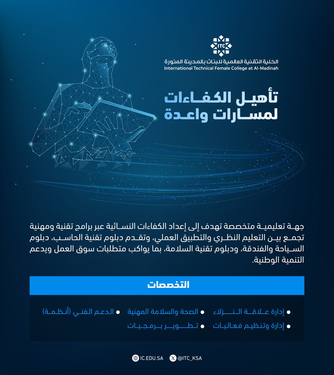 الكليات التقنية العالمية tweet media