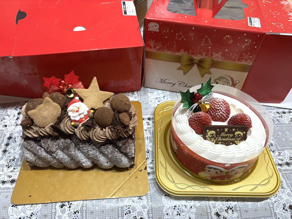 manatan_12's tweet photo. クリスマスケーキ美味しかった😋 https://t.co/Zz8mI9UKME