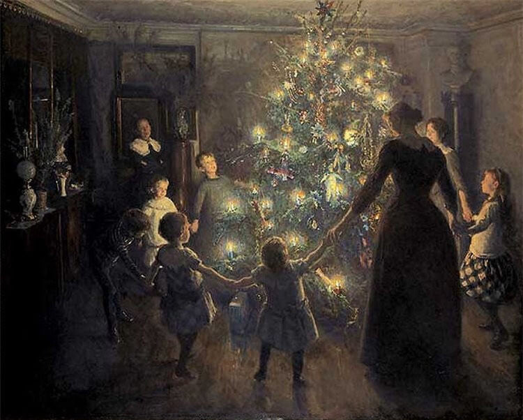 mohammednyc's tweet photo. Preparation for Christmas by Sergey Vasilievich Dosekin, 1896 

Glade Jul (Joyful Christmas) by Viggo Johansen, 1891 https://t.co/uziVXK1cuF