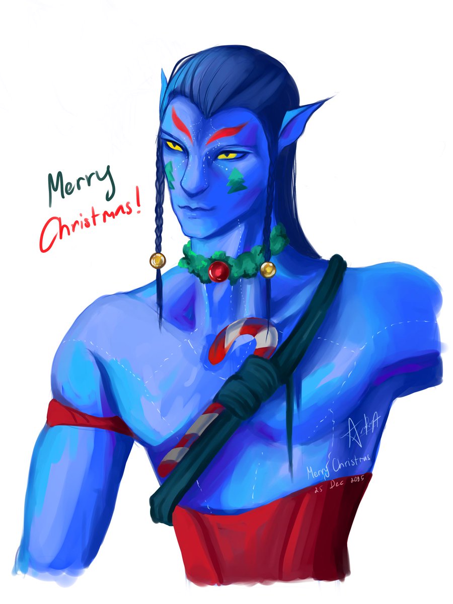 archikuma's tweet photo. 💙🎄
#JakeSully 
#MerryChristmas https://t.co/Xy17PEJQdh