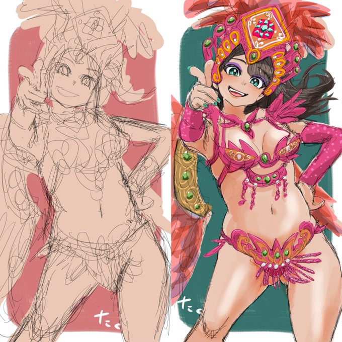 サンバガール69💃(ブラッシュアップ)   
#イラスト #illustration 