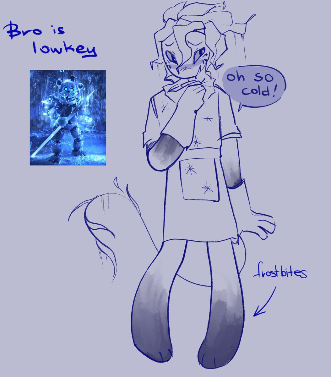 sevichthingz's tweet image. my friend did snowtime sprout design but i decided it's the best time for creepy frostbitten sprout design

#dandysworld #dwsprout