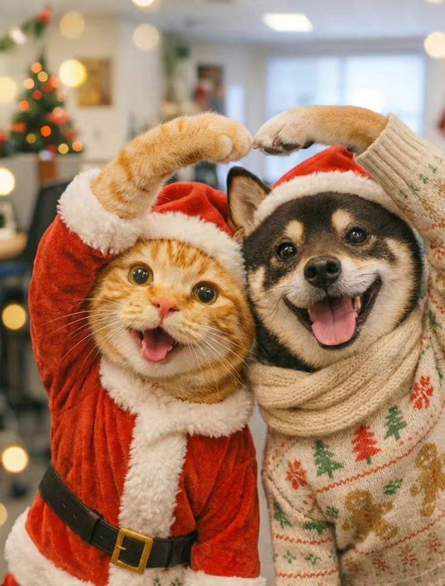 4K, Christmas, Dogs, Cats, White background, Winter hat, Kittens, Two HD  Phone Wallpaper | Rare Gallery, image size:913x1200