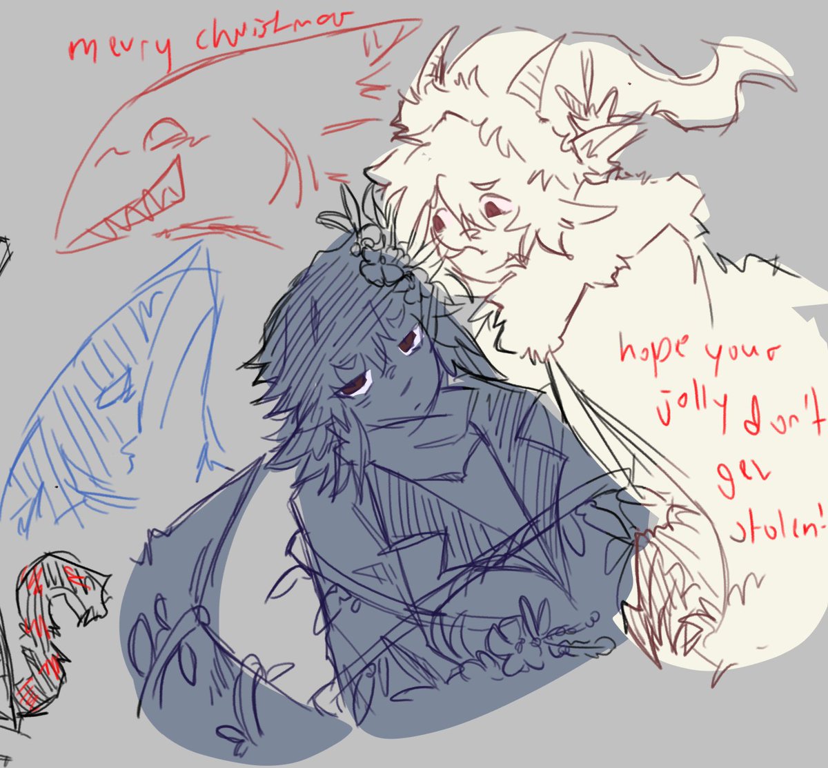 hi
christmas
featuring silly twin sharks of mine yeahhhh