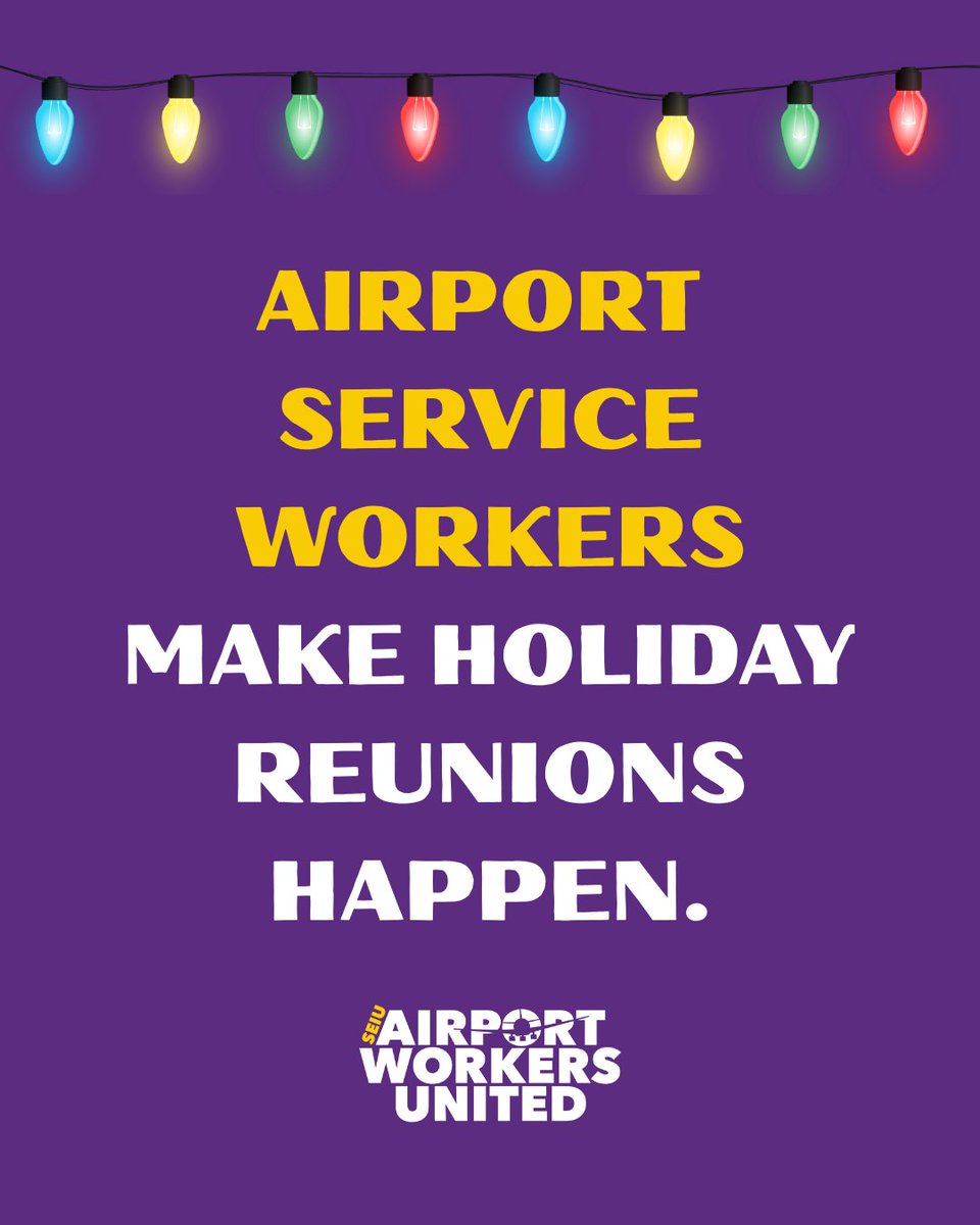 GoodAirports's tweet image. We’re working nonstop to keep airports safe, clean, &amp;amp; moving. We love getting you home for the holidays, but we need a living wage to survive the affordability crisis!