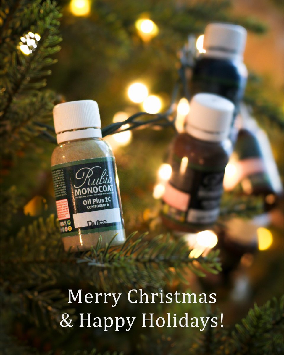 Merry Christmas and Happy Holidays from the Rubio Monocoat USA family to yours!

Wishing you a season filled with warmth, joy, and lots of festive cheer!

#rubiomonocoat