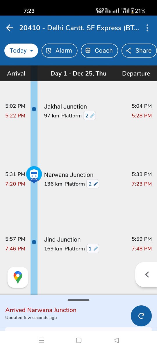 amangupta03's tweet photo. @RailwaySeva @drm_dli 39 km covered in almost in 2 Hours
@DRMDELHIDIVN https://t.co/kJt9i3wvI2